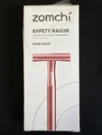 Zomchi Rose Gold Safety Razor Double Edge With 5 Platinum Blades & Manual. Fixed Price $15.00.