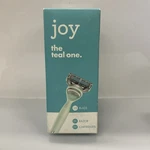 Joy The Teal One Razor With 2 Cartridges 5 Blades. Fixed Price $11.88.