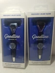 Lot Of 2 Goodline Grooming Co. Men's 5 Blade Black Handle With 1 Cartridge. Fixed Price $15.99.