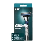 3X Gillette Mach Razor Handle + 2 Refill Cartridges (each Box) New & Sealed. Fixed Price $17.00.