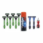 Gift Set Schick XTREME3 Include 8 Disposable Razor, Edge Shave Gel, Screwdriver. Fixed Price $15.00.