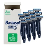 Barbasol Ultra 3 Premium Disposable Razors 4 Count Close Shave Alor Oil. Fixed Price $21.09.