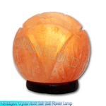 100% Natural Salt Beautiful Hand Made Ball Flower Rock Lamp Cord Bulb. Fixed Price $55.99.