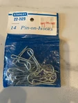Vtg Stanley 22-7129 Pin-on Drapery Hooks, Slip 14PK New. Fixed Price $5.99.