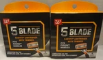 2 Walgreens Men's 5-BLADE Easyfit Razor Cartridges W/ Trimmer, Packs Of 4. Fixed Price $12.00.