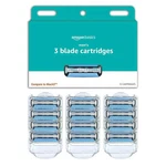Amazon Basics 3-BLADE Razor Refills For Men With Dual 12 Count (pack Of 1). Fixed Price $13.69.