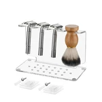 Safety Razor Stand, Clear Acrylic Holder Shaving Brush Men's.... Fixed Price $23.79.
