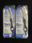 Lot Of 2 Personna Flare Hair Shaping Razor W/ 17 Blades. Fixed Price $39.99.
