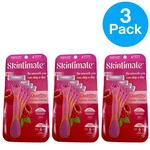 Skintimate Quattro For Women Disposable Razors Raspberry Rain 4 Count 3 Pack New. Fixed Price $18.00.