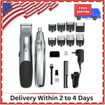 Wahl Groomsman Rechargeable Beard Trimmer Kit For Mustaches, Nose Hair, And Ligh. Fixed Price $51.99.