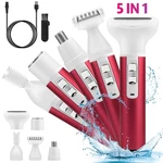 5-IN-1 Women Electric Shaver Usb Rechargeable Wet Dry Body Razor For Bikini Leg. Fixed Price $9.99.