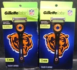 2PK Gillette Labs Nfl Bears Razor, 1 & Cartridge Each New Sealed. Fixed Price $32.95.