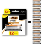 12 Bic Flex 5 Refillable Razor Cartridges Men Smooth And Comfortable.. Fixed Price $21.54.