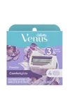 Gillette Venus Razor Blades Comfort Glide Freesia 4 Count Women's - New. Fixed Price $14.00.
