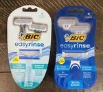 (4) 2-BIC Easy Rinse Women's /2-MEN Disposable 4-BLADE RAZORS-2CT. Each. Fixed Price $15.00.