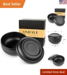 Maintain Purity With Stainless Steel Shaving Bowl & Lid - 4 Inch Black Chrome. Fixed Price $17.99.