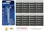 Gillette Sensor Excel Razor Metal Shaver Handle Blades Usa 40 Refill Cartridges. Fixed Price $68.99.