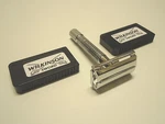 Chrome Plated Old School Classic Safety + 10PCS German Double Edge Razors. Fixed Price $14.99.