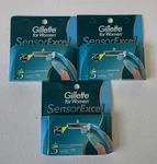 Gillette Sensor Excel For Women Razor Blade 15 Refills Cartridges. Fixed Price $59.95.