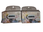2 Pack - Gillette Venus Sensitive Deluxe Smooth 4 Cartridges 5 Blade. Fixed Price $19.98.