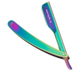Regale Barber Supply Rainbow Holographic Straight Edge Razor, Multi Titanium. Fixed Price $21.99.
