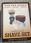 Van Der Hagen Basic Shave Set Includes Deluxe Soap + Bowl Boar Brush New. Fixed Price $19.25.