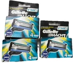 Lot Of Gillette MACH3 Men's Razor Blade Refill Cartridges 4CT. 12 Total. Fixed Price $34.99.