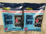 Vtg 1990 Schick Slim Twin Blade Razor Disposable 10-PK Ea Shaver Regular (2PK). Fixed Price $49.98.