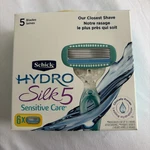 Schick Hydro Silk Sensitive Care Hypoallergenic Razor Cartridge Refills, Qty 6. Fixed Price $5.99.