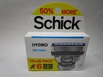 Schick Hydro Dry Skin Razor Refill (6 Total Cartridges) Value Pack. Fixed Price $14.39.