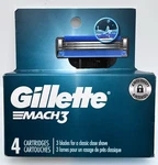 Gillette MACH3 Men's Razor Blade Refill Cartridges 4 Count Brand New Sealed. Fixed Price $12.45.