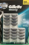 Gillette Razor Blade Refills 20 Cartridges. Fixed Price $35.00.