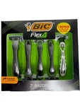 Bic Flex Sensitive Gift Pack 7 Disposable (six 4-BLADE & One 5-BLADE) Razors. Fixed Price $22.99.