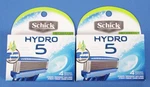 New Sealed Schick Hydro 5 Hydrate Two Four Packs Eight Total Refills Cartridges. Fixed Price $19.99.