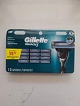 Gillette MACH3 12 Cartridges. Fixed Price $20.00.