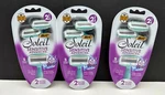 3-PACK Bic Soleil Sensitive Advanced 5 Blade Razor Women's. Fixed Price $16.99.