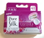 Pure Silk Contour 6 Razor Blade Cartridge Refill Pack, 4 Count. Fixed Price $12.99.