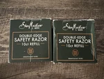 Shea Moisture 10CT Double Edge Safety Razor Refills Pack, 20 Total Blades Only. Fixed Price $19.99.