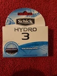 Schick HYDRO3 Refill Blade Cartridges For Men, 4 Count. Fixed Price $9.95.