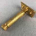 Gillette Safety Razor Vtg Patent 1920 Deluxe Gold Plate 3 Pc Open Comb Head Rare. Fixed Price $29.95.