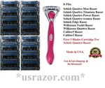 Refills Fit Schick Quattro Titanium Women Quatro Razor Blade Cartridge 4 8. Fixed Price $25.49.