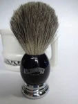Col. Conk 1134 Pure Badger Shaving Brush Black Ebony & Chrome Handle - Nice!. Fixed Price $43.99.