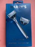 Harry Men Razor Chrome Edition Handle 2CT Blade Cartridges. Fixed Price $14.99.