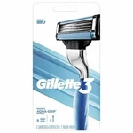 GILLETTE3 Razor Handle 2 Blade Refill Cartridges For Men. Fixed Price $7.99.
