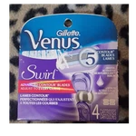 Gillette Venus Swirl 5 Blade Women's Razor Cartridges Purple 4 Pack. Fixed Price $14.75.