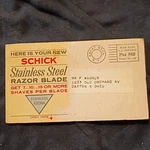 Schick Stainless Steel Blade Advertising Sample Shaving & Razors. Fixed Price $20.00.