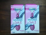 Lot Two Schick Hydro Silk 3 Hydra-boost Serum Smooth Razor 1 Handle 2 Cartridges. Fixed Price $8.99.