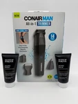 Conair Showerproof Face And Body All-in-one Hair Trimmer 14-PIECE + Grooming Kit. Fixed Price $20.99.
