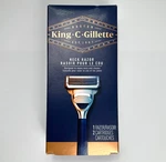 King Gilette 1 Neck Razor + 2 Cartridges. Fixed Price $10.54.