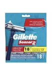 Gillette 18 Count Sensor 2 Blade Disposable Razors Lubrastrip Fixed Chromium. Fixed Price $23.95.